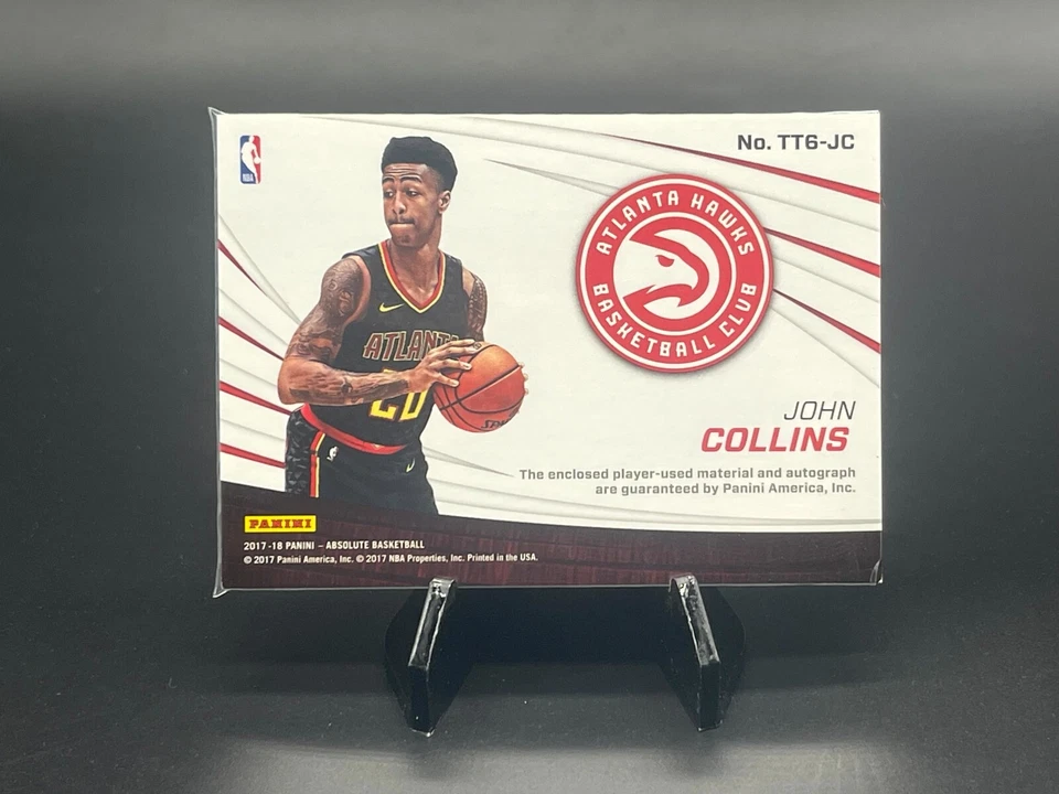 2017-18 Absolute Memorabilia Tool of the Trade 6 Swatch Auto #18 John Collins/75 - Image 2 of 4