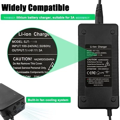 AC Adapter for HIMIWAY Bike Li-ion Battery Charger 54.6V 3A