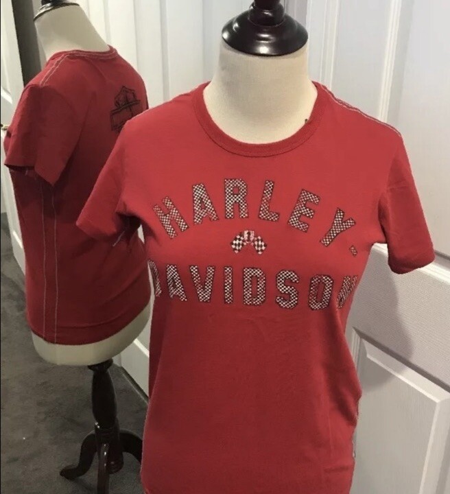 Trunk LTD Harley Davidson HD Tee Juniors Large Red