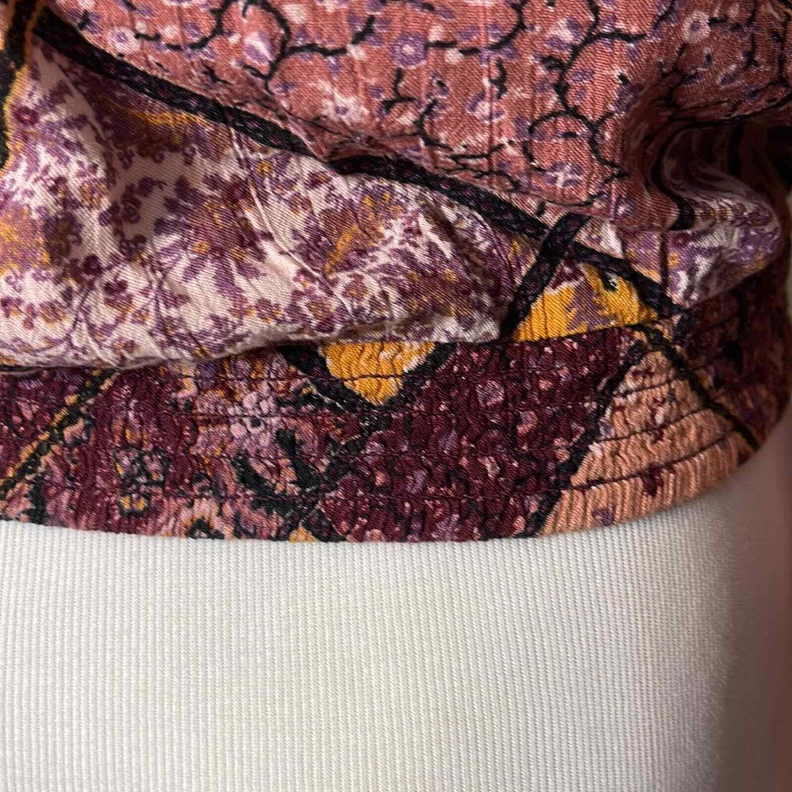 American Eagle Patchwork Wrap Top Size Small - image 7