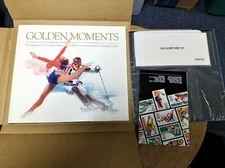 Golden Moments: A Collection of 1984 US Commemorative Olympic Issues Book Stamps