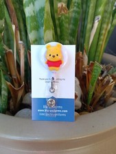 Yellow Bear Badge Reel Holder/ ID / Clip