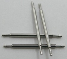 2 Spring Bars THIN 1.2 mm diameter / Push pin for watch bracelet 18 millimeters