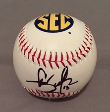 Carson Fulmer SIGNED SEC Baseball AUTO COA Vanderbilt Chicago White Sox