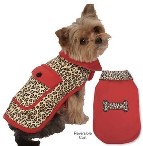 leopard dog coat