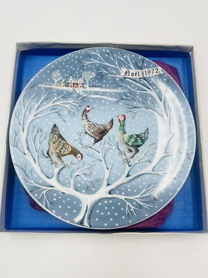 Twelve Days Of Christmas Haviland Three French Hens Decorative Plate Numbered