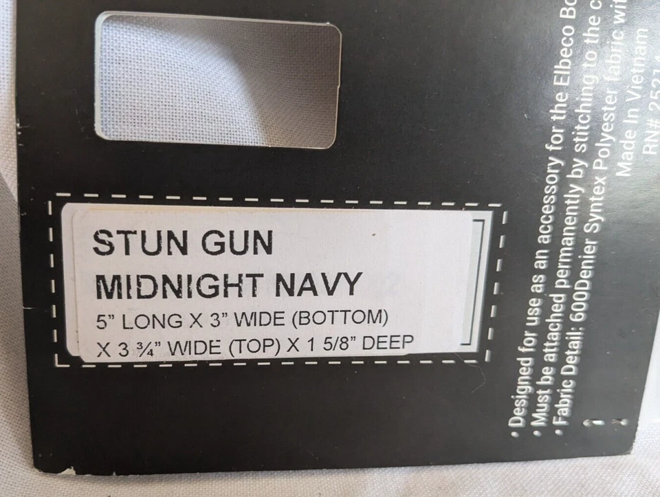 ELBECO SEW ON TASER POUCH FOR ELBECO BODYSHIELD CARRIER MIDNIGHT NAVY - Image 3 of 3