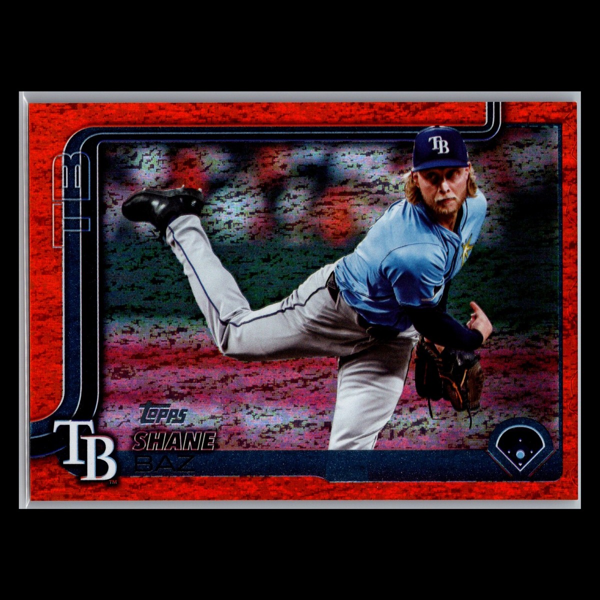 2025 Topps Series 2 - #681 Shane Baz Orange Holofoil /25