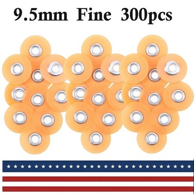300PCS Dental SOFLEX Composite Finishing Polishing Discs 9.5mm Fine