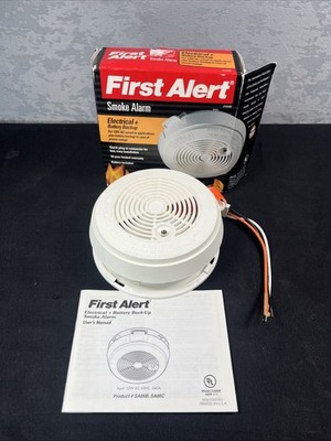 Vintage First Alert Smoke Detector SA86RAC Wired In w/ Battery Back-Up Open Box