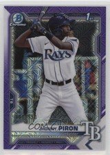 2021 Bowman Chrome Prospects Mega Box Purple Mojo Refractor Jhonny Piron 1g5d