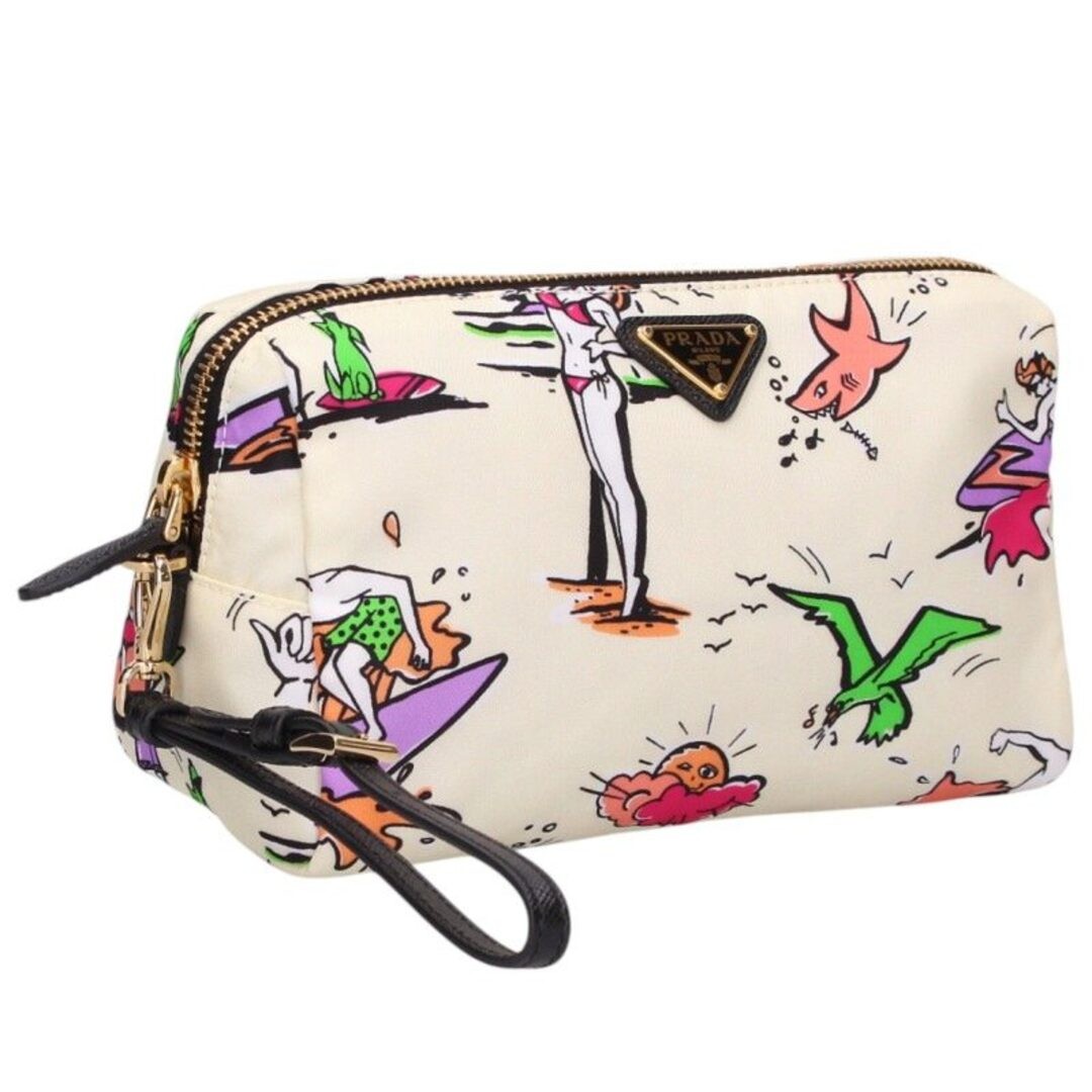 PRADA Re-nylon Triangular Plate Total Pattern Pou… - image 2