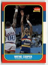 #18 Wayne Cooper  1986-87 Fleer Basketball EX B