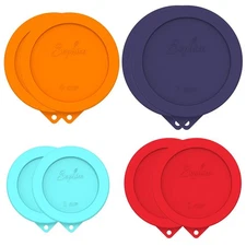 Round Silicone Storage Cover Lids 8-Pack | Fit Anchor Hocking, Pyrex, 4 Siz
