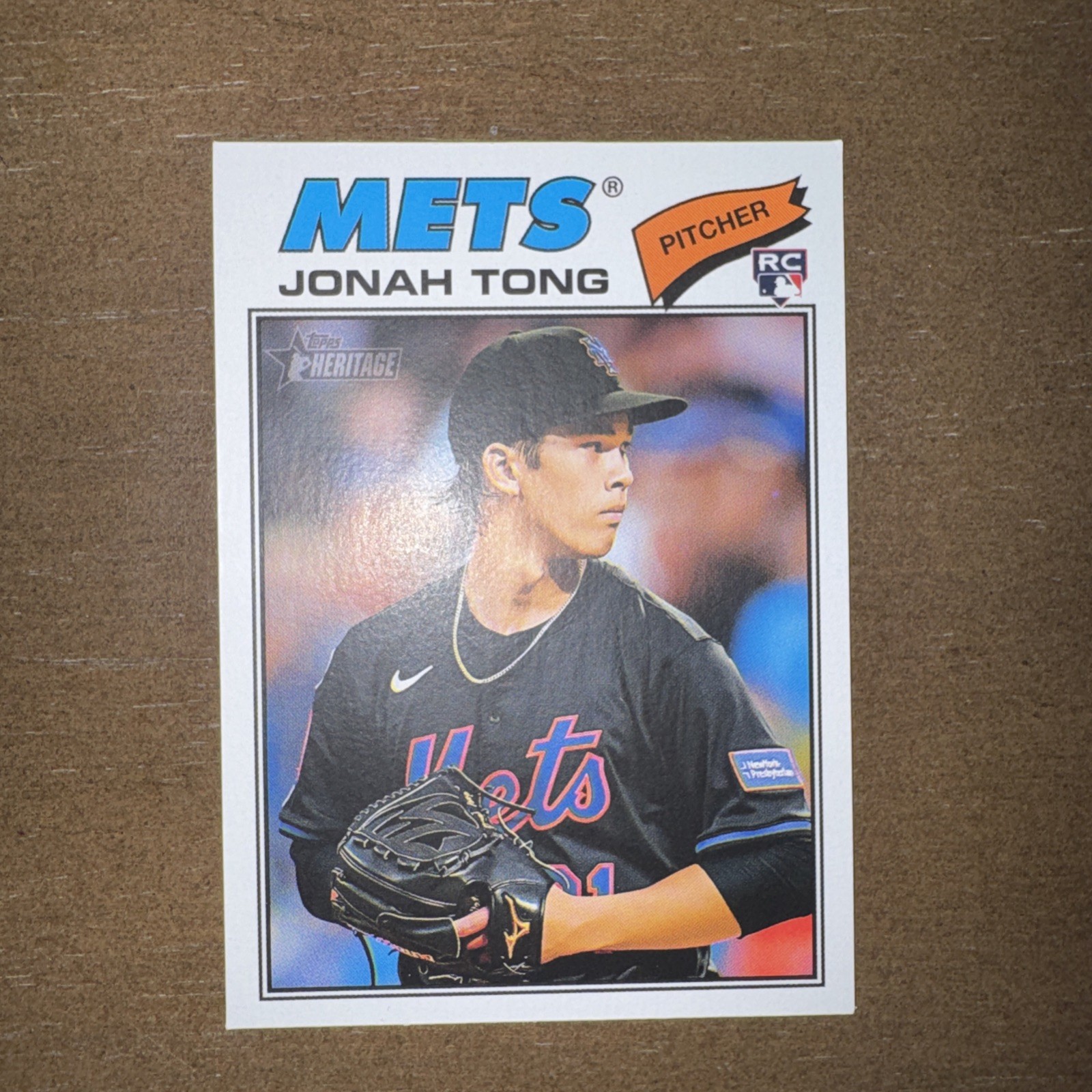 2026 Topps Heritage Jonah Tong RC #137 New York Mets