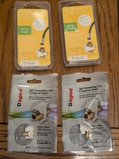 Legrand 4x Self Terminating 1 GHz F Connector Insert Coax Wall Jack F3482-WH-V1