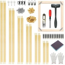 12-Piece Needlepoint Stretcher Bars Kit for Wood - 6/8,10,12,14,16 Inch