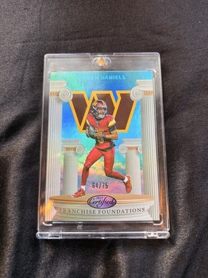 2025 Panini Certified - Franchise Foundations Jayden Daniels #FFO-JDS Mirror...