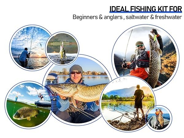 Telescopic Fishing Rod and Reel Combo Kit, 2PACK 6.9FT Carbon Fiber Collapsible 