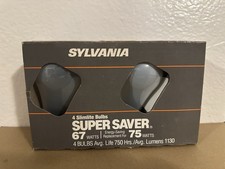 Sylvania 75A17/67 MINI SUPER SAVER 120V light bulbs 4 pack=4 bulbs