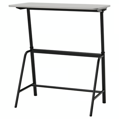 IKEA GLADHÖJDEN Sit Stand Desk Light Gray Gas Lift Adjustable