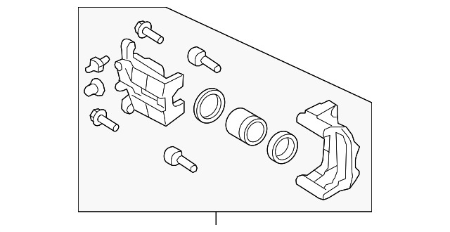 Genuine Nissan Disc Brake Caliper 44011-1EA5A