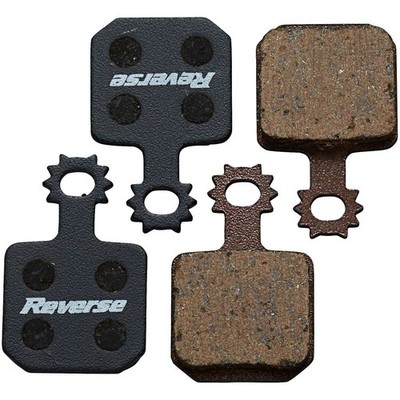 Reverse G-Type 2-Piston Organic Disc Brake Pads with Steel-Back Plate