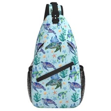 Butterflies Sling Bag Crossbody Backpack Travel Hiking Daypack Chest Shoulder
