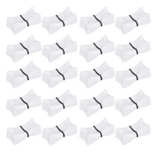 20Pcs Mixer Slider Fader Knobs Potentiometer Caps Fit Hole 1x8mm White Black