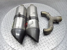 2018 17-20 Aprilia SL900 Shiver 900 AKRAPOVIC Exhaust Mufflers Pipe Cans Lot