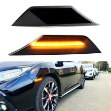 2x LED SEITENBLINKER schwarz f&uuml;r Honda Civic 2016 2017 2018 2019 2020 2021