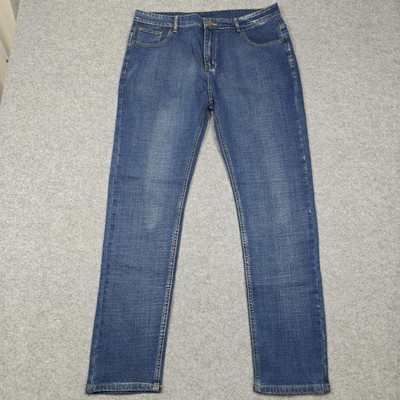 Jeans Wear Jeans Mens 36x31 Blue Medium Wash Slim Straight Stretch Denim Pants