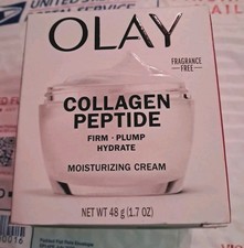 Olay Collagen Peptide Hydrating Moisturizer Cream Fragrance Free 1.7 Oz