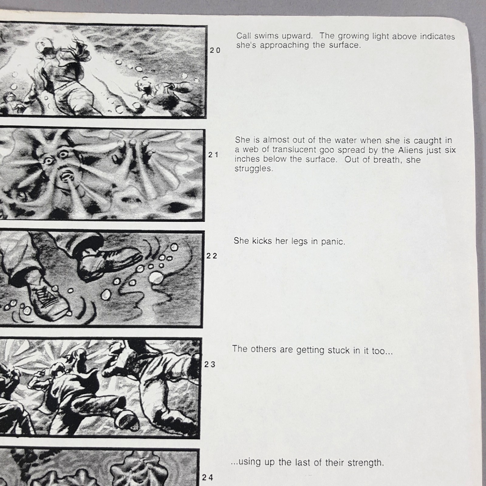 Image 11 of Alien: Resurrection - Production Used Storyboard, Alien Eggs Underwater Prop COA