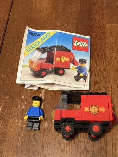 Vintage 1983 Lego Set 6624 Town Cargo Delivery Van Complete w Instructions