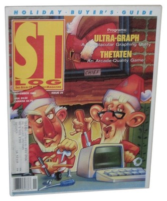 Atari ST Log November 1988 Zeitschrift Buch Ausgabe 25 - Weihnachtselfen