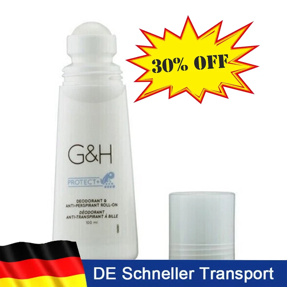MARKENLOS Amway Deodorant und Anti-Perspirant Roll-on G&H PROTECT+ Deoroller 100ml