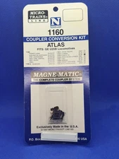 Micro-Trains 1160-5 N Scale Atlas U25B Santa Fe Magne-Matic Coupler Set  Blue B6