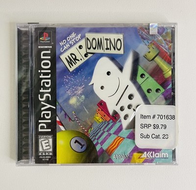 No One Can Stop Mr. Domino (Sony PlayStation 1, 1998) PS1 CIB Factory Sealed/NEW