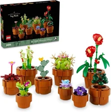 Botanicals Tiny Plants, Fake Indoor Plant Decoration Building Set,  758 pieces