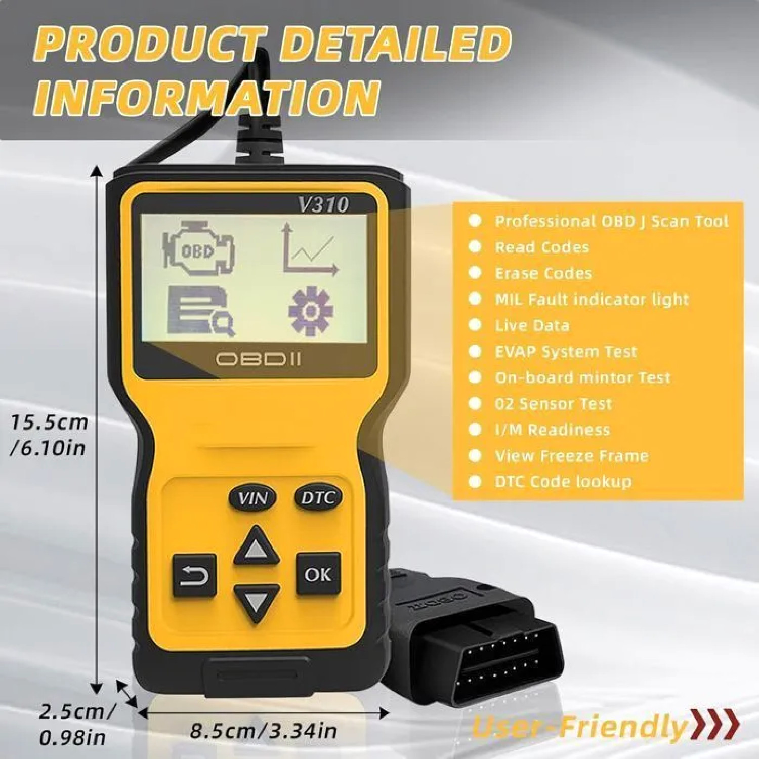 Scanner Diagnostic Auto OBD2 Universel Lecteur de Code Erreur Moteur Multimarque EOBD CAN