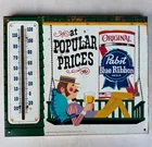 Vintage Pabst Blue Ribbon Beer Thermometer Press Sign St. Louis MO U.S.A. PBR