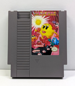 Ms. Pac-Man Namco (Nintendo NES, 1993) Cartridge with Sleeve - NICE
