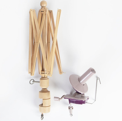 Birch Yarn Swift and Ball Winder Set Wooden Knitting Crochet Tool