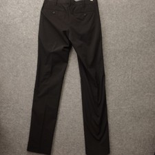 Uniqlo Mens AirSense Dress Pants Black Tech Performance Trousers Light 29x34