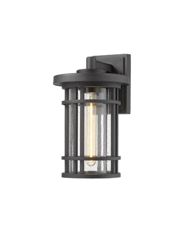 Z-Lite 570M Black Jordan Single Light 14"H Outdoor Wall Sconce - Picture 1 of 4