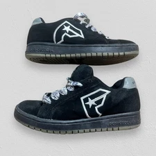 Vintage DC Shoe Co x Famous Stars Straps Men’s Skate Sneaker Sz 7 Black Suede