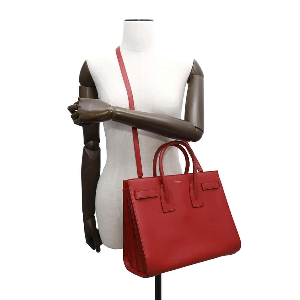 SAINT LAURENT PARIS Sac de Jules 2WAYBbag pelle rosso 355153