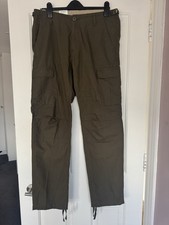 Image of Carhartt Men’s Cargo Trousers Green Size 32 X 32 Brand New With Tag