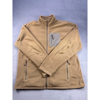 Eddie Bauer Ascent Polartec Fleece Jacket, Full Zip, Brown, Men's XL